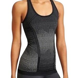 Athleta Black Speckled Racerback Workout Tank Top Women's Size M